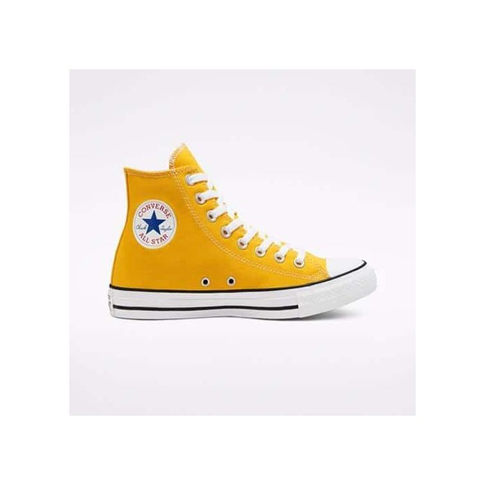 Mustard yellow on sale high top converse